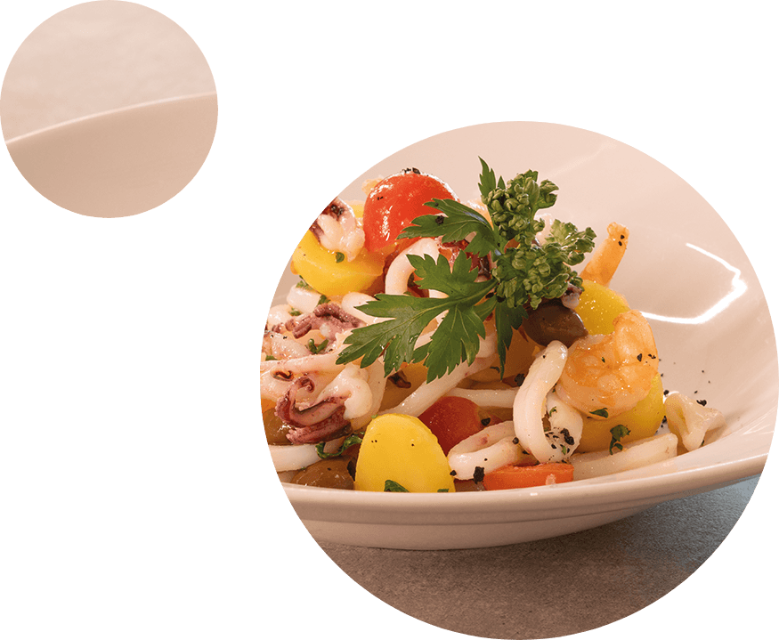 Piatto De Santis Ristora con proposta di mare